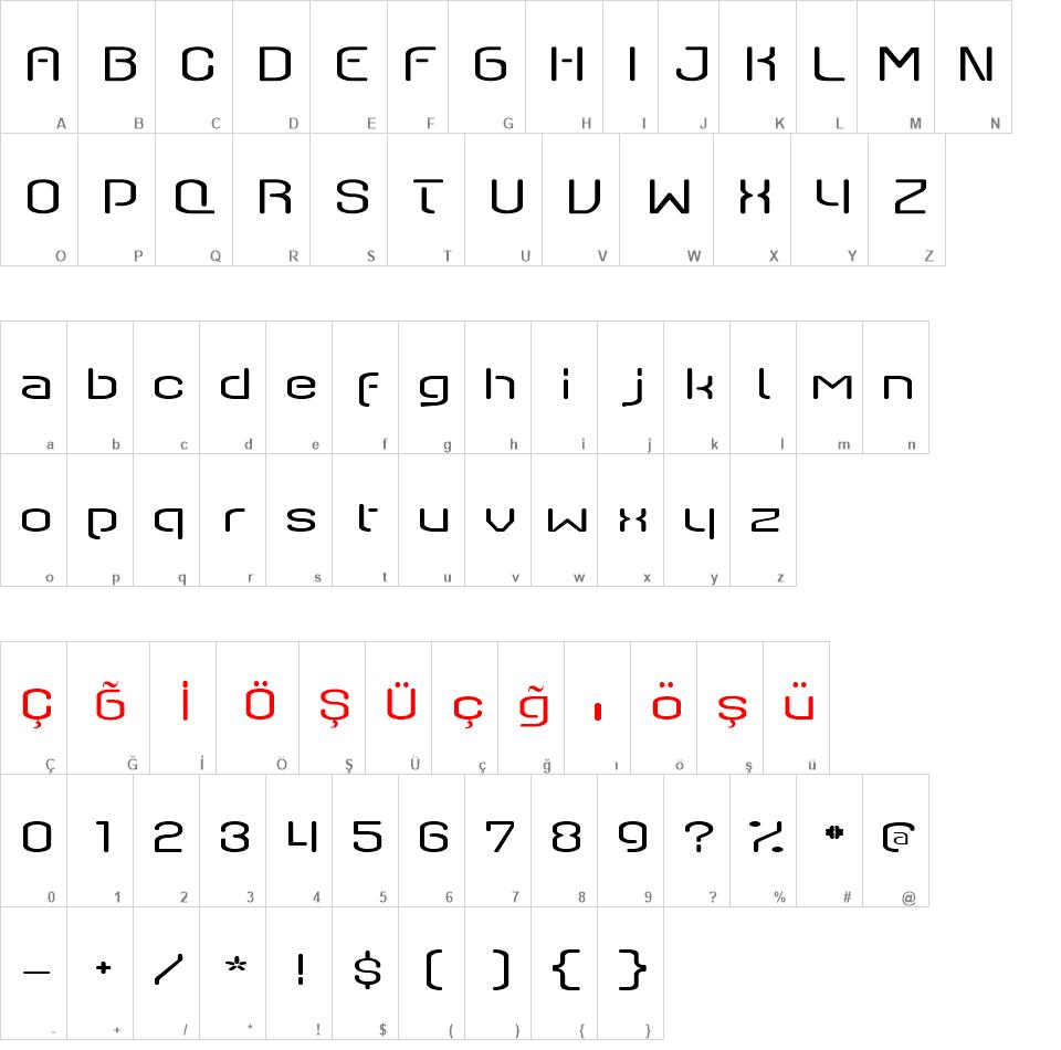 QSwitch Ax font